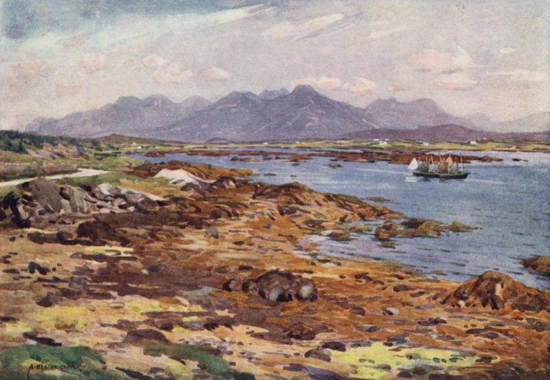 Dvanáct kolíků, Connemara od Alfred Heaton Cooper