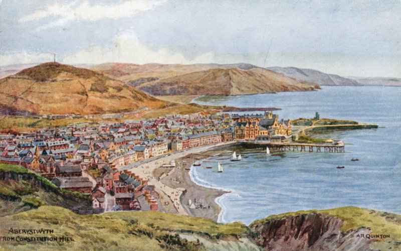 Aberystwyth z Constitution Hill od Alfred Robert Quinton