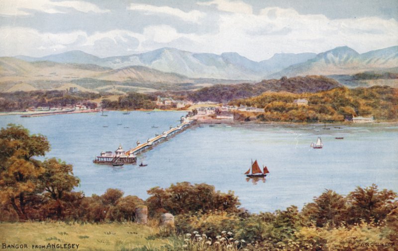 Bangor, z Anglesey od Alfred Robert Quinton