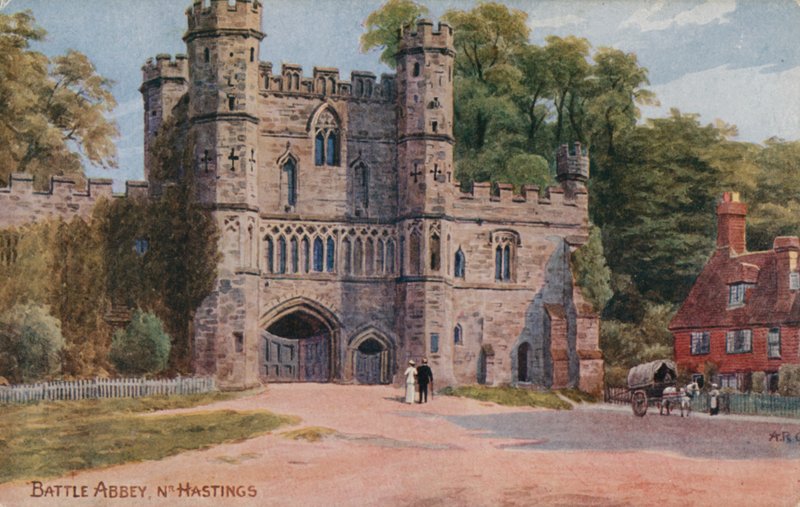 Battle Abbey poblíž Hastings od Alfred Robert Quinton