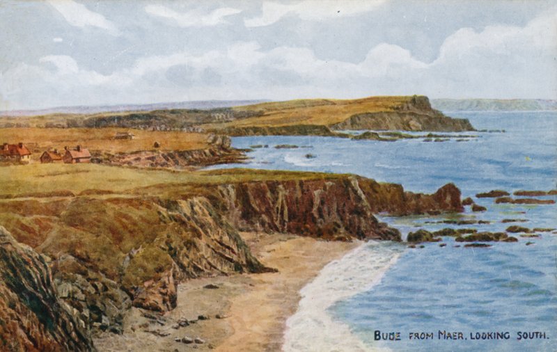 Bude z Maer, při pohledu na jih od Alfred Robert Quinton