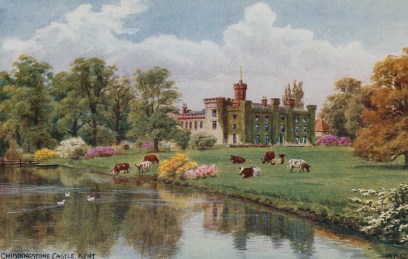 Hrad Chiddingstone, Kent od Alfred Robert Quinton