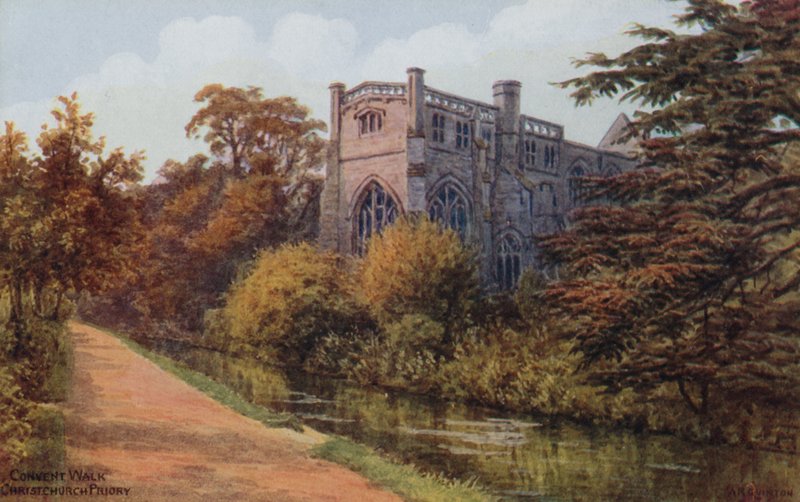 Convent Walk, převorství Christchurch od Alfred Robert Quinton