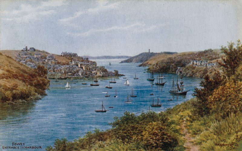 Fowey, vjezd do přístavu od Alfred Robert Quinton