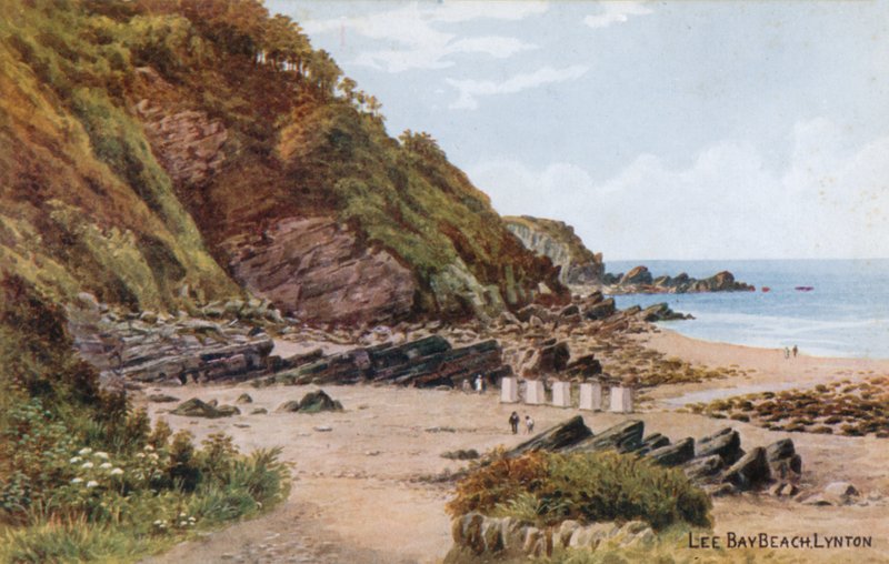 Pláž Lee Bay, Lynton od Alfred Robert Quinton