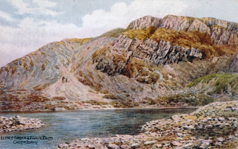 Cesta Llyn-y-Gadera a lišek, Cader Idris od Alfred Robert Quinton
