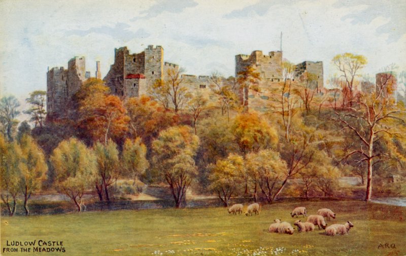 Hrad Ludlow z luk od Alfred Robert Quinton