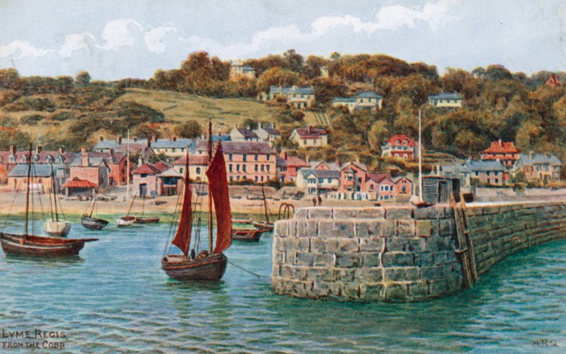 Lyme Regis, z Cobb od Alfred Robert Quinton