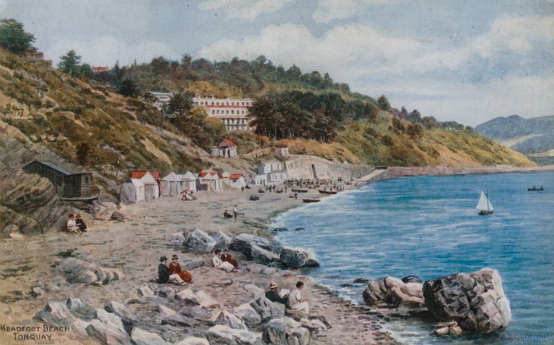Pláž Meadfoot, Torquay od Alfred Robert Quinton