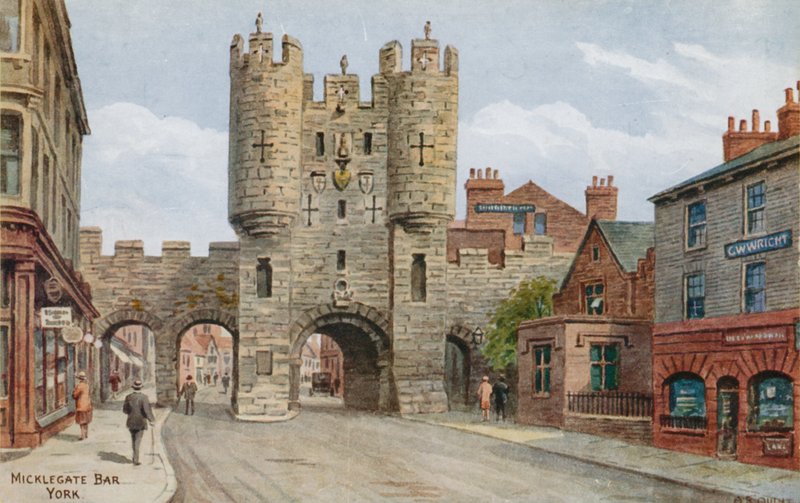 Micklegate Bar, York od Alfred Robert Quinton