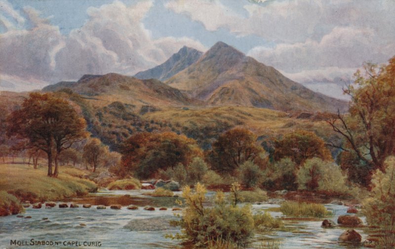 Moel Siabod poblíž Capel Curig, Snowdonia od Alfred Robert Quinton