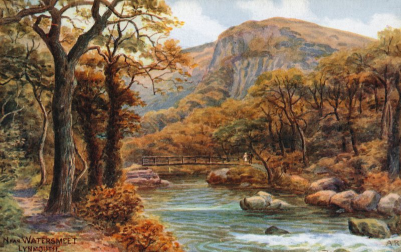 Poblíž Watersmeet, Lynmouth od Alfred Robert Quinton