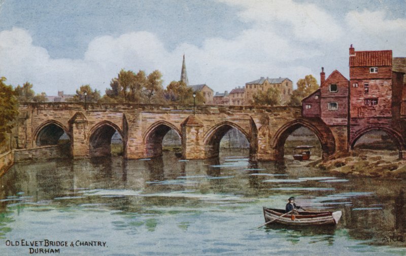 Old Elvet Bridge and Chantry, Durham od Alfred Robert Quinton