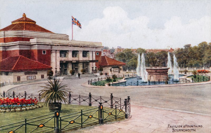 Pavilon a fontány, Bournemouth od Alfred Robert Quinton