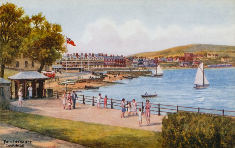 Vstup na molo, Swanage od Alfred Robert Quinton