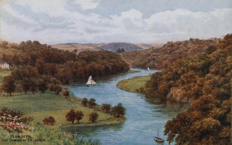 Plymouth, Tamar v Calstocku od Alfred Robert Quinton