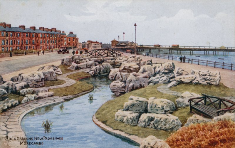 Skalky, Nová promenáda, Morecambe od Alfred Robert Quinton