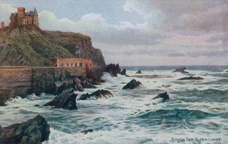 Rozbouřené moře, Ilfracombe od Alfred Robert Quinton