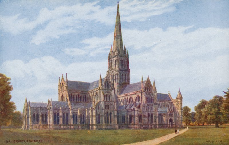 Katedrála v Salisbury od Alfred Robert Quinton
