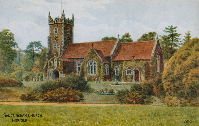 Kostel Sandringham, Norfolk od Alfred Robert Quinton
