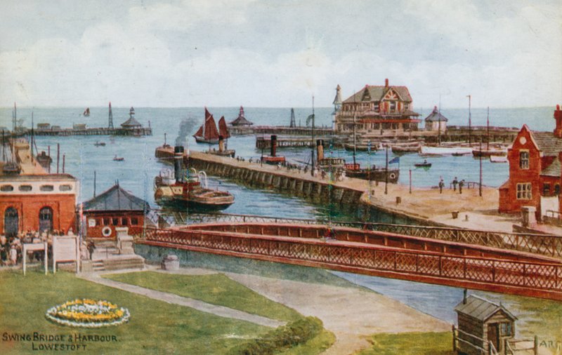 Swing Bridge and Harbour, Lowestoft od Alfred Robert Quinton