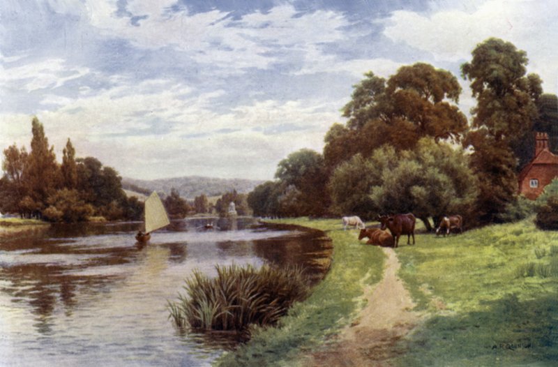 Temple Island, poblíž Henley od Alfred Robert Quinton