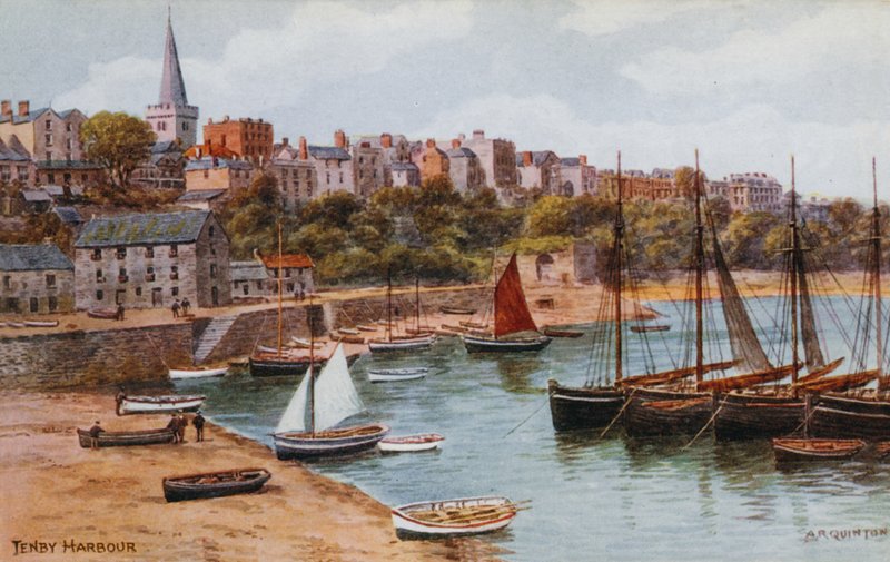 Tenby, přístav od Alfred Robert Quinton