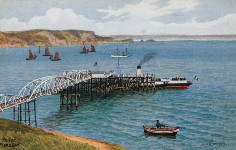 Tenby, Pier a Bay od Alfred Robert Quinton