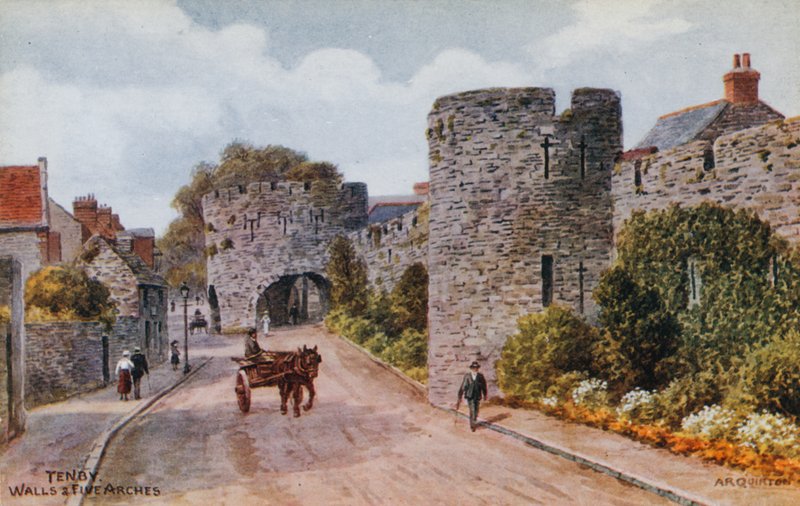 Tenby, stěny a pět oblouků od Alfred Robert Quinton