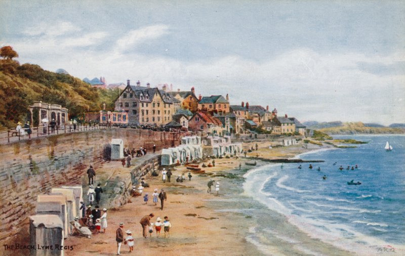 Pláž, Lyme Regis od Alfred Robert Quinton