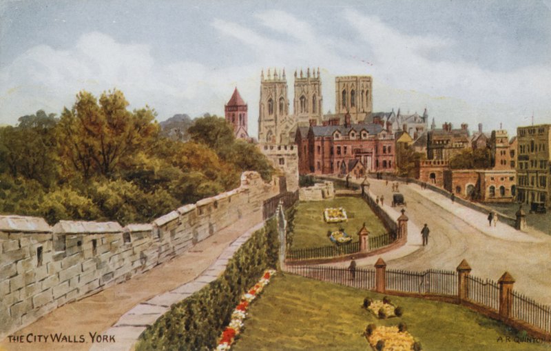 Městské hradby, York od Alfred Robert Quinton