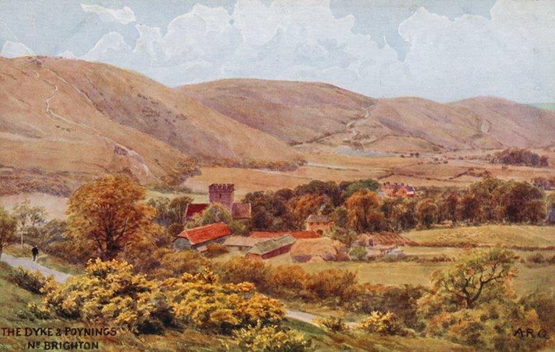 Dyke a Poynings poblíž Brightonu od Alfred Robert Quinton