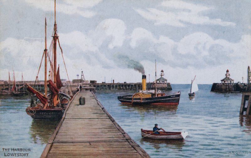 Přístav, Lowestoft od Alfred Robert Quinton