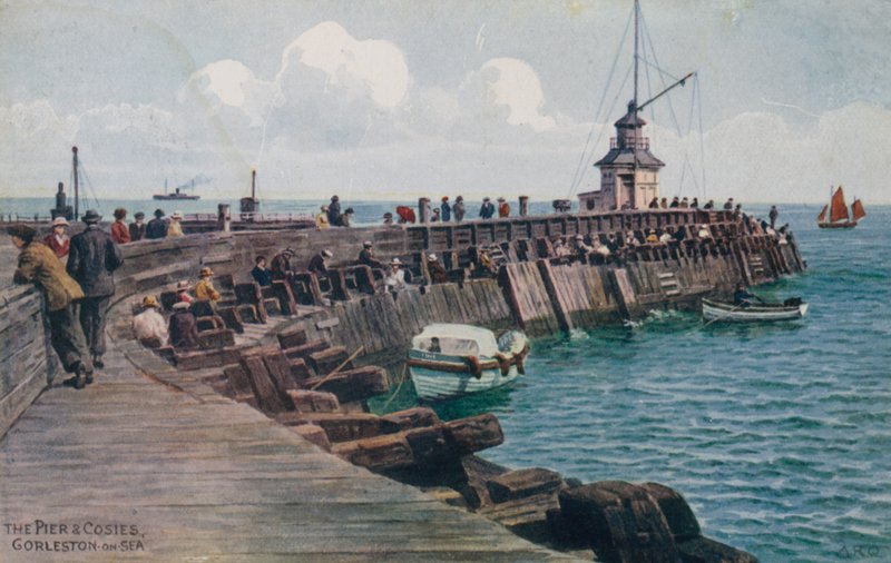The Pier and Cosies, Gorleston-on-Sea od Alfred Robert Quinton