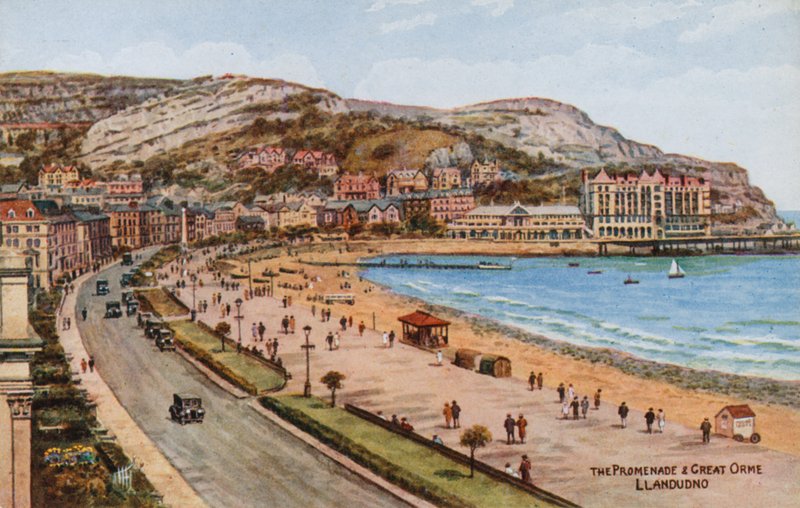 Promenáda a Velké Orme, Llandudno od Alfred Robert Quinton
