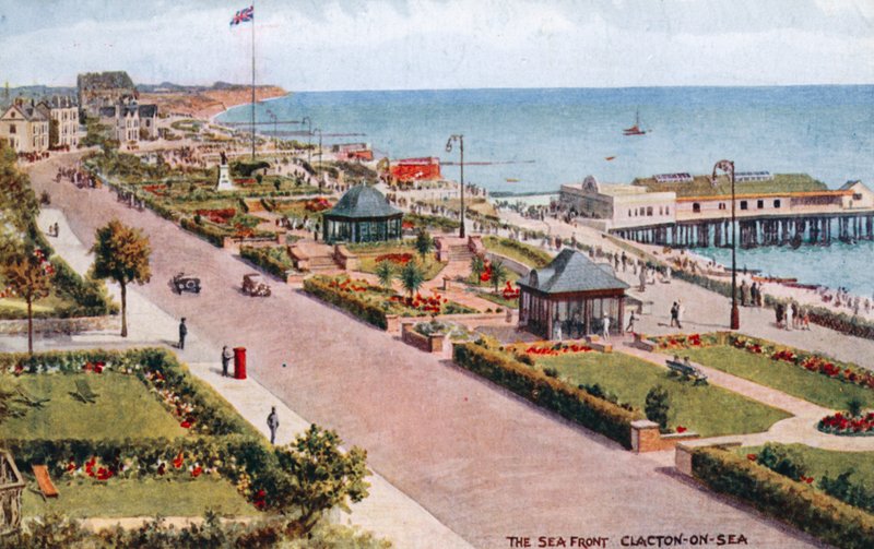 Přední moře Clacton-on-Sea od Alfred Robert Quinton