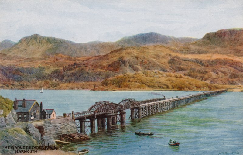 Viadukt a Cader Idris, Barmouth od Alfred Robert Quinton