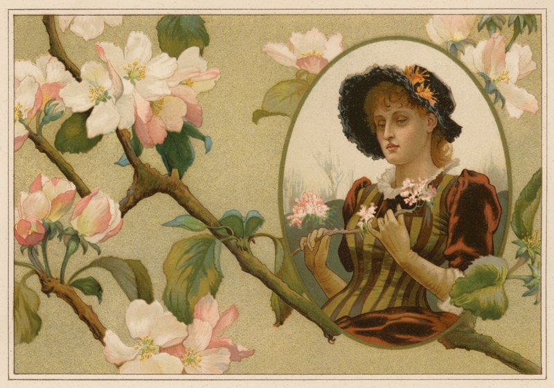 Zamyšlená jablečná ratolest (chromolit) od Alice Havers