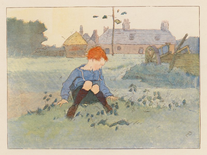 Being Naughty (barevná litografie) od Alice Maud Beddington