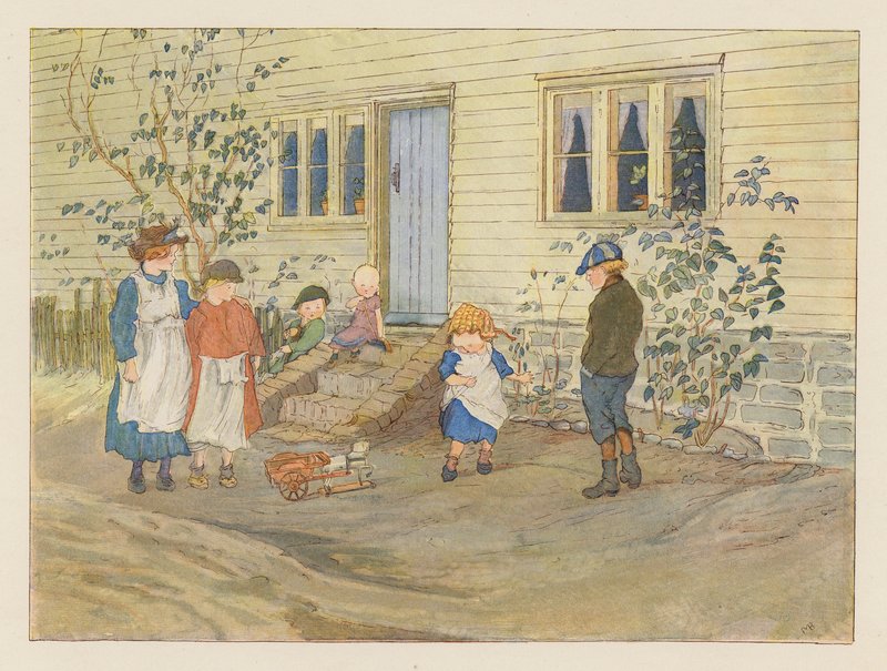 Superannuated (barevná litografie) od Alice Maud Beddington