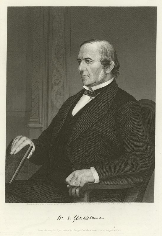 William Ewart Gladstone, britský liberální politik od Alonzo Chappel