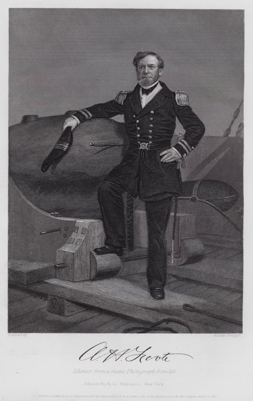 Andrew Hull Foote (rytina) od Alonzo (after) Chappel