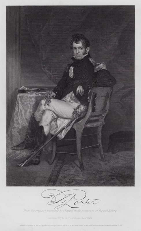 David Porter (rytina) od Alonzo (after) Chappel