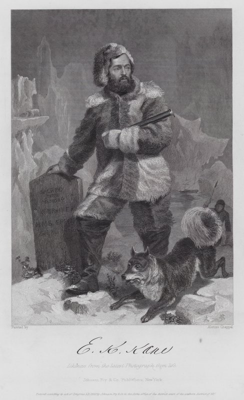 Elisha Kent Kane (rytina) od Alonzo (after) Chappel
