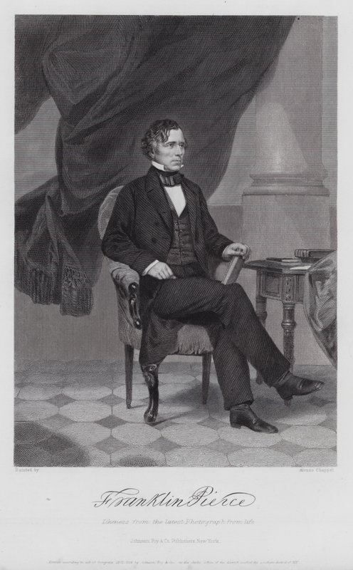 Franklin Pierce (rytina) od Alonzo (after) Chappel