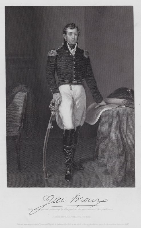 Jacob Brown (rytina) od Alonzo (after) Chappel