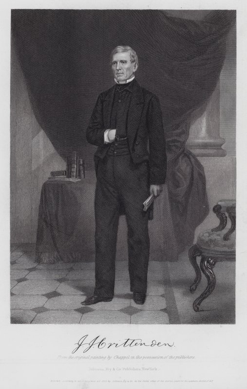 John J Crittenden (rytina) od Alonzo (after) Chappel