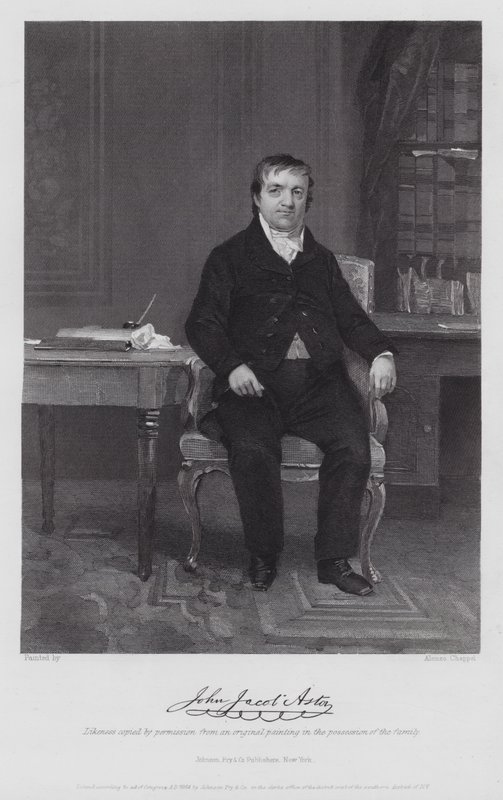 John Jacob Astor (rytina) od Alonzo (after) Chappel