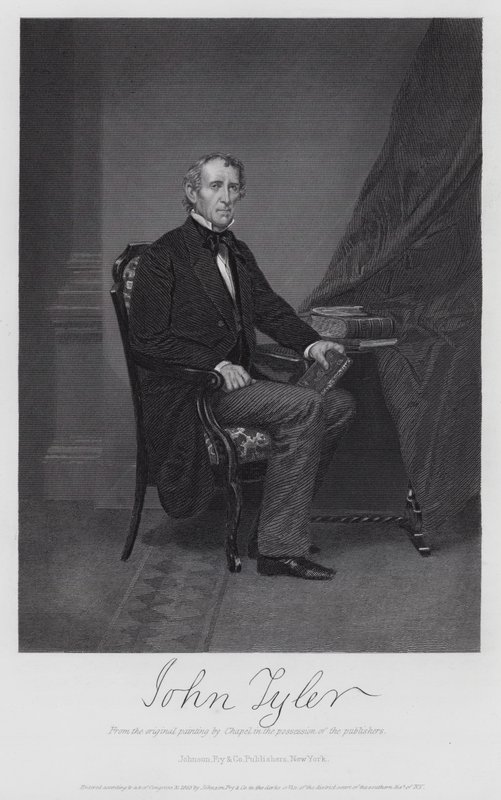 John Tyler (rytina) od Alonzo (after) Chappel