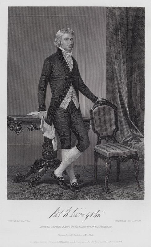 Robert R Livingston (rytina) od Alonzo (after) Chappel